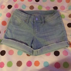 Jean cuffed shorts